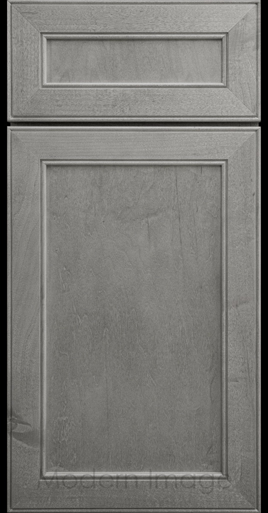 Stained Davis refined Shaker style kitchen cabinet in a Oyster stain by Modern Image AZ.